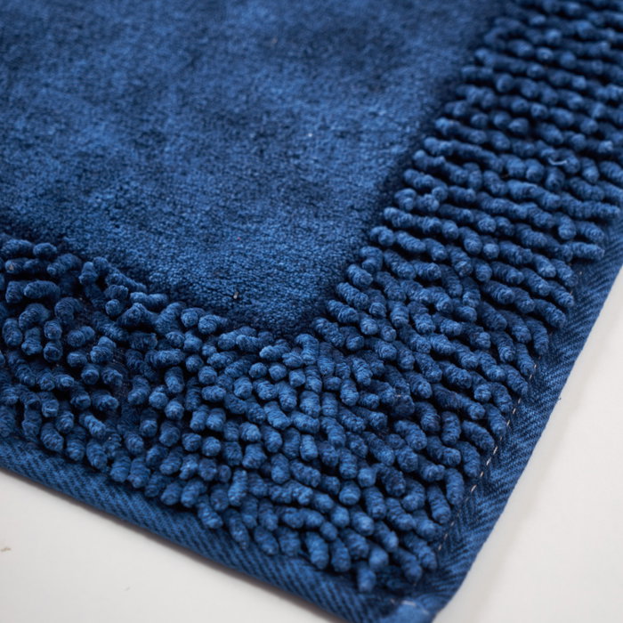 Mijölnir Juego de alfombrillas de baño de 2 piezas Azul oscuro